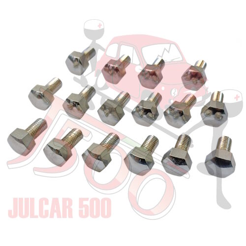 Kit 16 bulloni fissaggio cerchio ruota Fiat 500 N/D-Bianchina