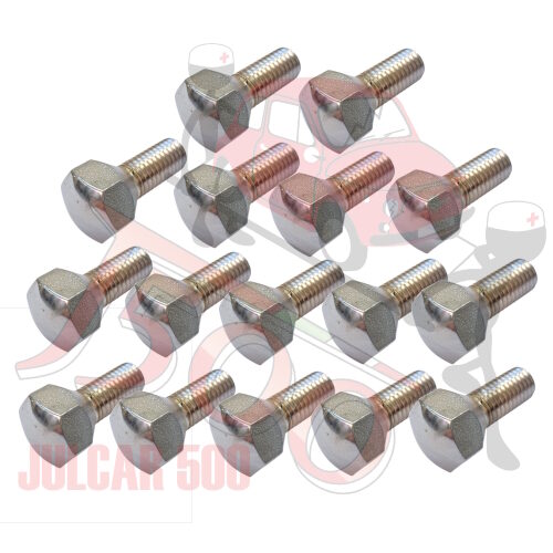 Kit 16 bulloni conici fissaggio cerchio Fiat 500 R/126