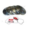 Kit 4 coppe ruota liscie in acciaio Fiat 500 Giardiniera - Bianchina - 600