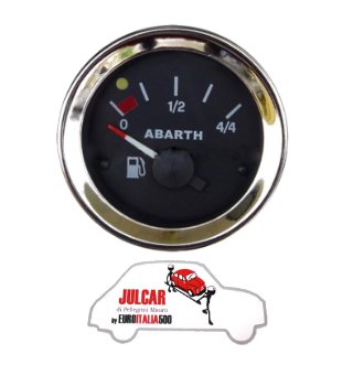 Strumento livello benzina nero Abarth Ø 52 mm Fiat 500