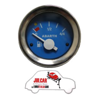 Strumento livello benzina blu Abarth Ø 52 mm Fiat 500