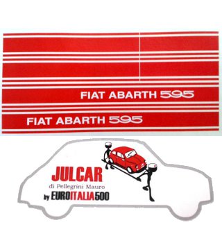 Kit adesivi laterali Abarth 595 Fiat 500