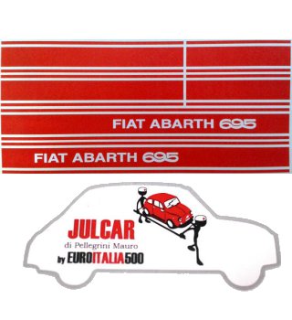 Kit adesivi laterali Abarth 695 Fiat 500