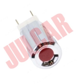 Spia cruscotto cromata con luce rossa Fiat 500/126