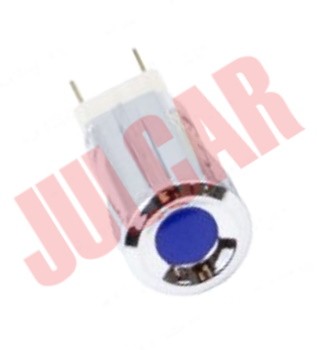 Spia cruscotto cromata con luce rossa Fiat 500/126