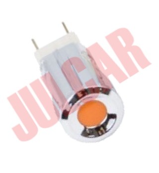 Spia cruscotto cromata con luce rossa Fiat 500/126