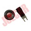 Spia cruscotto cromata con luce rossa Fiat 500/126