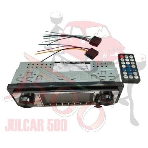 Autoradio vintage Bluetooth Fiat 500