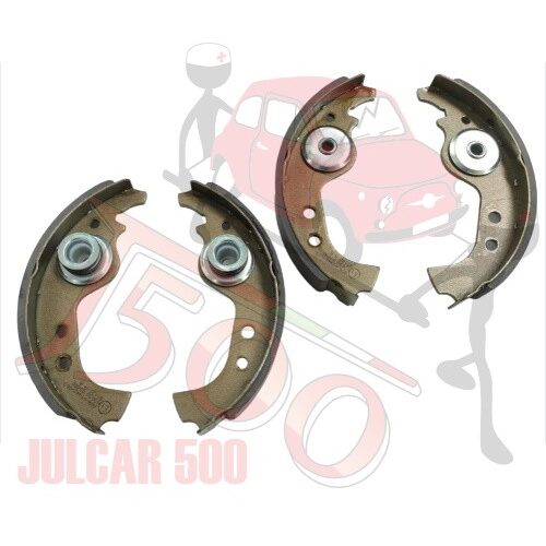 Kit 4 ganasce freno per tamburo Ø 185 mm Fiat 126