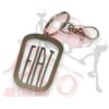 Portachiavi in acciaio inox logo Fiat 500 L