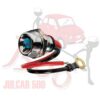 Spia blu a Led in ottone cromato 15A Fiat 500-126-600-Panda