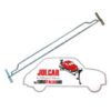 Pantografo cromato per tergi a due aste Fiat 500