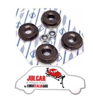 Kit gommini ammortizzatore posteriore Fiat 500/126 (per 1 ammortizzatore)