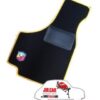 Kit sovratappeti Abarth bordo giallo Fiat 500 ( 4 pezzi )