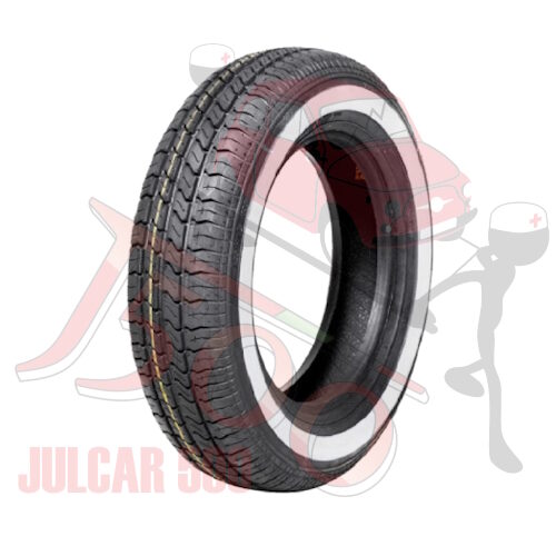 Pneumatico Vee Rubber con fascia bianca da 3 cm 125 r12 63S Fiat 500-126-Bianchina